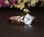 Pear Cut Moissanite Engagement Ring, Vintage Design
