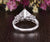Princess Cut Moissanite Engagement Ring, Vintage Design