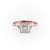Princess Cut Moissanite Shoulder Set Ring Vintage Design