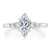 Marquise Cut Moissanite 3 Stone Engagement Ring