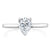 Pear Cut Moissanite Engagement Ring, Classic Style