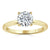 Round Cut Moissanite Engagement Ring, Classic Style