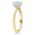 Heart Cut Moissanite Engagement Ring, Classic Style