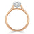 Round Cut Moissanite Engagement Ring, Classic Style