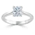 Radiant Cut Moissanite Engagement Ring, Classic Style
