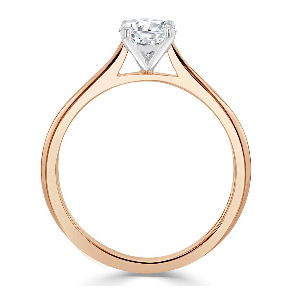 Radiant Cut Moissanite Engagement Ring, Classic Style