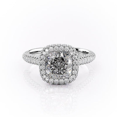 CUSHION CUT MOISSANITE FULL SET