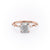 Cushion Cut Moissanite With Stone Set Shoulders