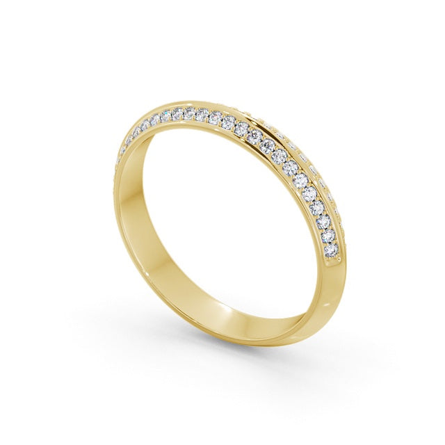 Double Edged Half Eternity Ring, Round Cut