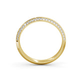 Double Edged Half Eternity Ring, Round Cut