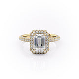 EMERALD CUT MOISSANITE FULL SET