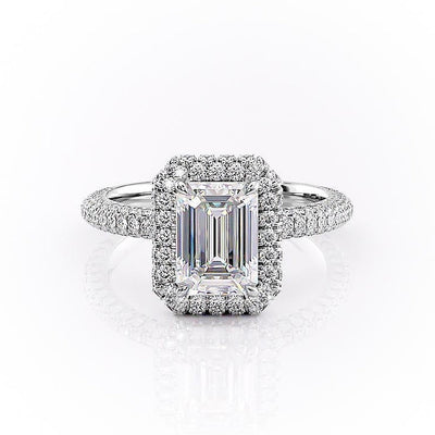 EMERALD CUT MOISSANITE FULL SET