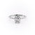 Elongated Cushion Cut Moissanite Engagement Ring With Hidden Halo