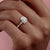Elongated Cushion Cut Moissanite Engagement Ring, Vintage Design