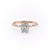 Elongated Cushion Cut Moissanite Ring - Delicate Vintage Style