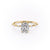 Elongated Cushion Cut Moissanite Ring - Delicate Vintage Style