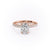Elongated Cushion Cut Moissanite Shoulder Set Ring With Block Halo