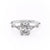 Elongated Cushion Cut Moissanite Vintage Design