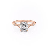 Elongated Cushion Cut Moissanite Vintage Design