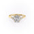Elongated Cushion Cut Moissanite With Side Stones