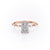 Emerald Cut Moissanite With Stone Set Shoulders