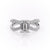 Emerald Cut Moissanite Criss-Cross Design