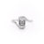 Emerald Cut Moissanite Twist Ring