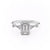 Emerald Cut Moissanite Vintage Design