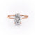 OVAL CUT MOISSANITE RING WITH HIDDEN HALO