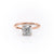 CUSHION CUT MOISSANITE RING WITH HIDDEN HALO