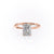 RADIANT CUT MOISSANITE RING WITH HIDDEN HALO
