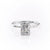 RADIANT CUT MOISSANITE RING WITH HIDDEN HALO
