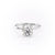 ROUND CUT MOISSANITE RING WITH HIDDEN HALO