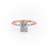 RADIANT CUT MOISSANITE RING - DELICATE VINTAGE STYLE