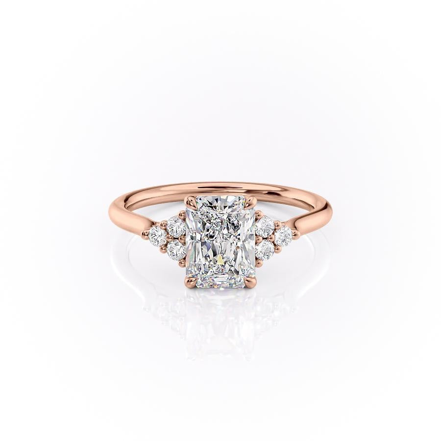 RADIANT CUT MOISSANITE WITH SIDE STONES