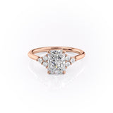 RADIANT CUT MOISSANITE WITH SIDE STONES