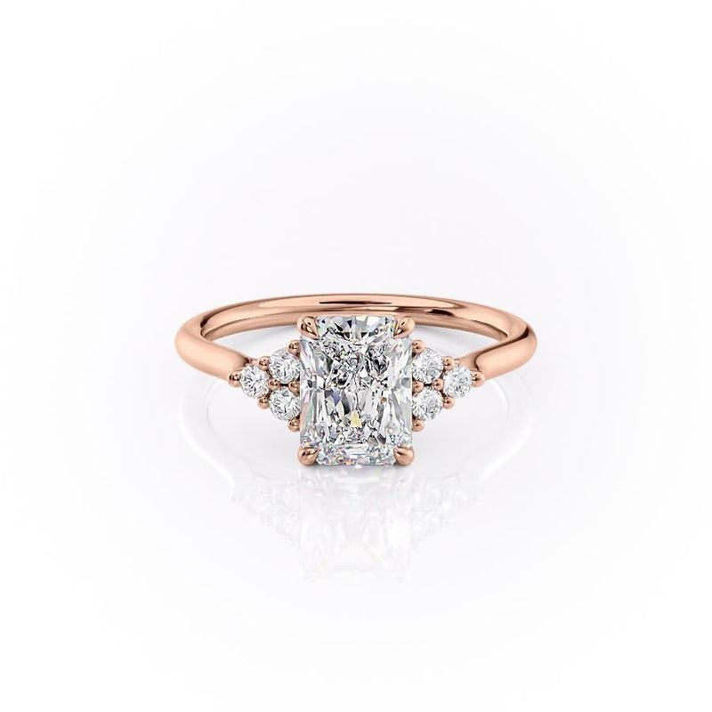RADIANT CUT MOISSANITE WITH SIDE STONES