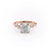 Cushion Cut Moissanite With Hidden Halo And Side Stones