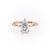 Pear Cut Moissanite With Stone Set Shoulders