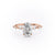 Oval Cut Moissanite With Stone Set Shoulders