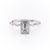 EMERALD CUT MOISSANITE RING - DELICATE VINTAGE STYLE