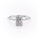 RADIANT CUT MOISSANITE RING - DELICATE VINTAGE STYLE