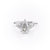PEAR CUT MOISSANITE WITH SIDE STONES