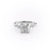 Cushion Cut Moissanite With Hidden Halo And Side Stones