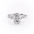 Oval Cut Moissanite With Hidden Halo And Side Stones