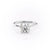 Round Cut Moissanite Ring, Hidden Halo Design