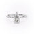Pear Cut Moissanite With Stone Set Shoulders
