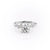 Round Cut Moissanite With Hidden Halo And Side Stones