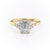 EMERALD CUT MOISSANITE WITH SIDE STONES