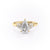 PEAR CUT MOISSANITE WITH SIDE STONES